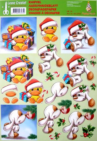 Mylo & Friends Feuille 3D n°14 - Noël