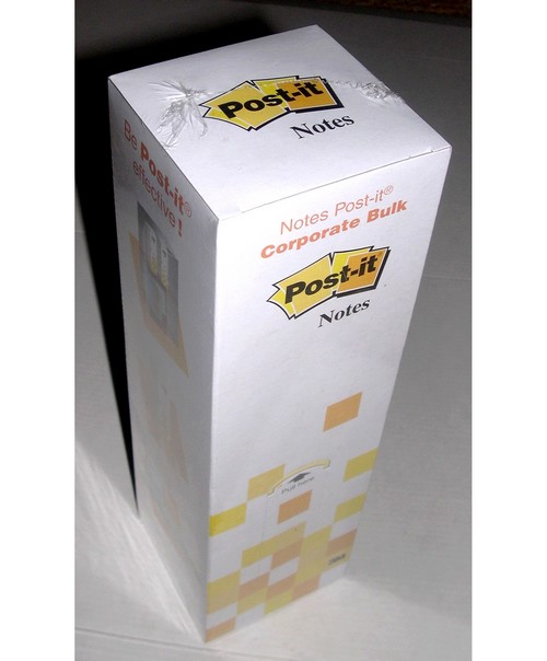 Post-it jaune - TOUR distributrice de 33  blocs de 80 notes- Format 76x76 mm