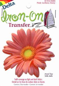 Transfert pour tissus - Gerbera Rose GM