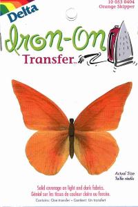 Transfert pour tissus - Papillon orange GM